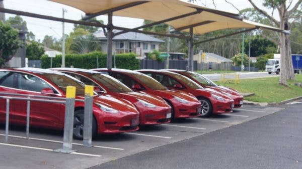 Red Tesla meetup Australia.