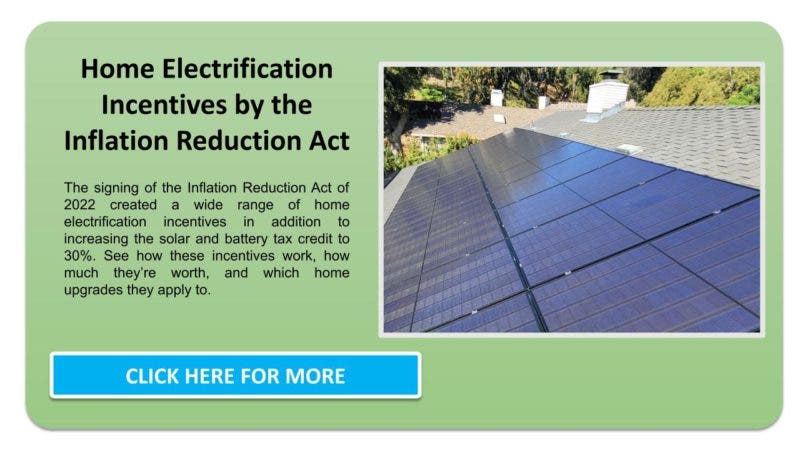 Home electrification incentives in the Inflation Reduction Act