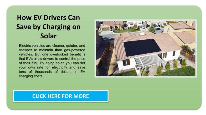 How EV drivers can save by charging on solar